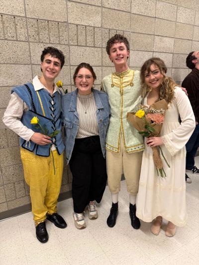 Vocal Coach Kristin Van Sickle with students after a performance in Portland, OR.