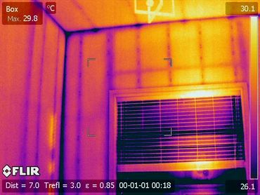 Insulation inspection for heat loss