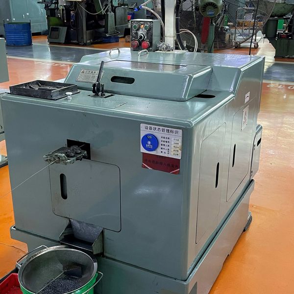 Industrial machine in a factory setting.