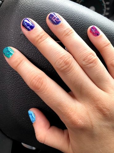 Zodiac nail art decal: Libra