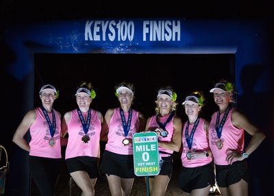 Female keys100 relay team finishers