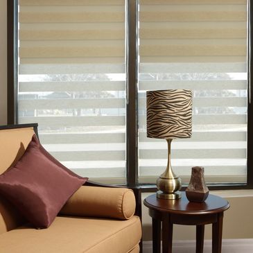 Perfect fit zebra blinds with double roller blackout in Surrey BC from ShadeZone blinds.