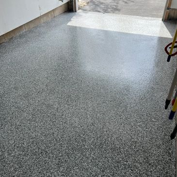 finished garage floor
