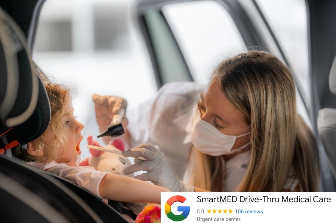 Drive-Thru Medical Urgent Care in Roswell, GA, Treating all patients over the age of one year.