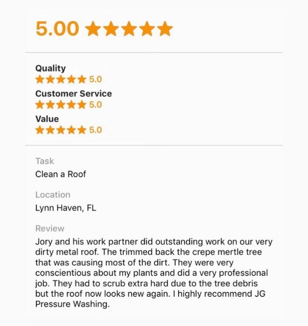 Pressure washing reviews local company good reviews