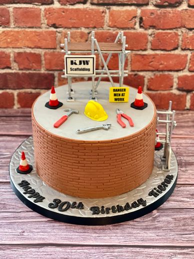 Construction/Scaffolding themed cake