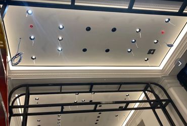 Overhead recessed lighting & cove lighting at Chopard's flagship store. at 730 Fifth Avenue in New Y