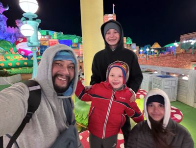 Dr. Cruz and his children