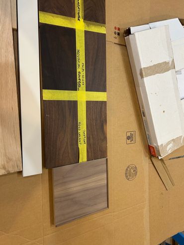 Color samples prepared for client.