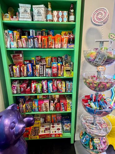 Our nostalgic section. Everything from chocolate to hard candy.