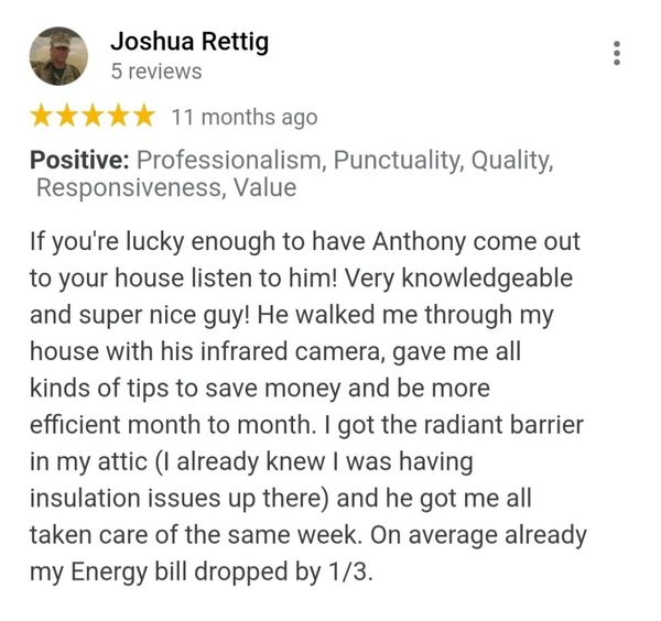 5 star google rated insulation company