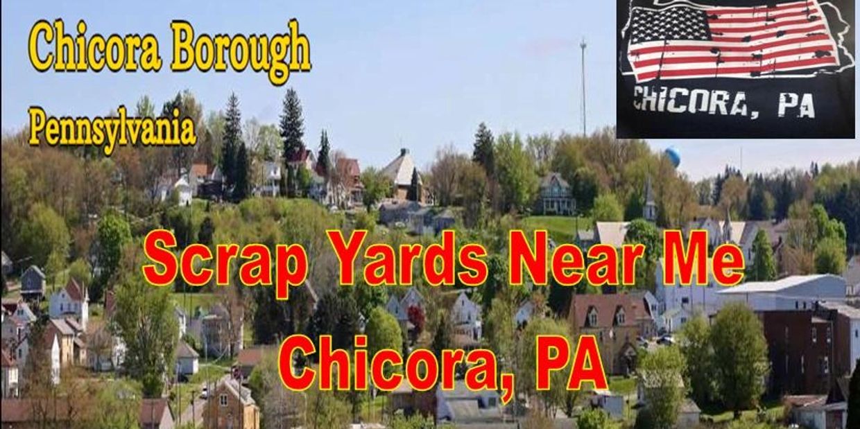 Chicora, Scrap Yards Near Me, Bob's Auto & Salvage, local flag, and view of local homes