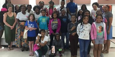 Martha Lupai attended Girls after school program. Talking about the of Natural hair and skin care.