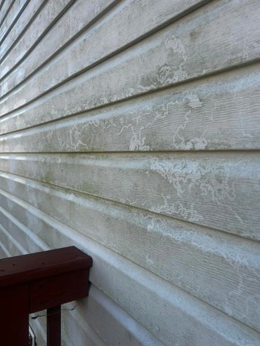 Vinyl siding that hasn't been washed in years
