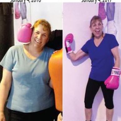 Tracy Parsons dedicated to her fitness attending personal training and group fitness for weight loss