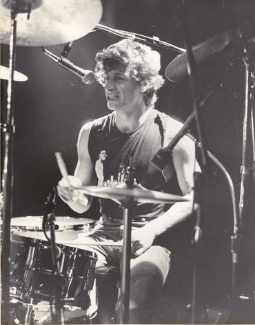 Phil playing and singing