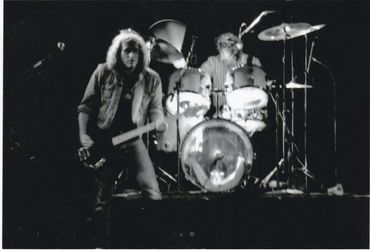 Phil and I on the Channel Concert Club stage live.