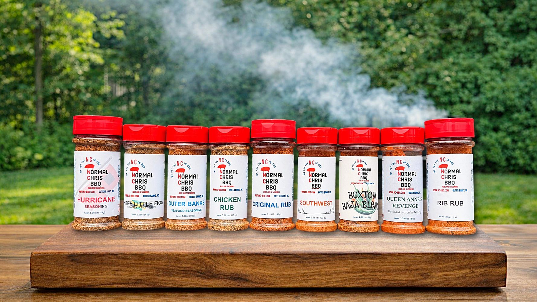 Normal Chris BBQ Rubs lineup