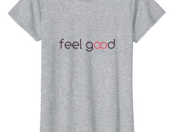Feel good T-shirt for breast awareness breast cancer research.