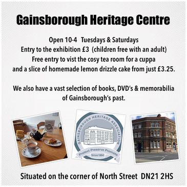 Gainsborough Heritage Centre centre also has a tea room and shop open to non visitors.