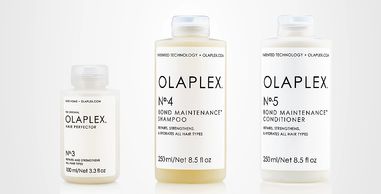 Olaplex No 3 Hair Profector,  No 4 Shampoo, No 5 Conditioner