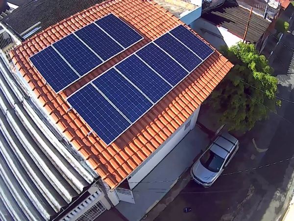 Instalação solar residencial