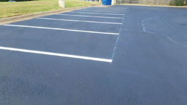 Commercial Parking Lot Crack Sealing, Sealcoating, & Striping