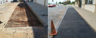 Parking Lot Repair Before/After