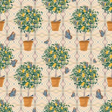 Surface pattern design, dolce vita, pattern, wallpaper, fabric, interiors, art and design, licensing