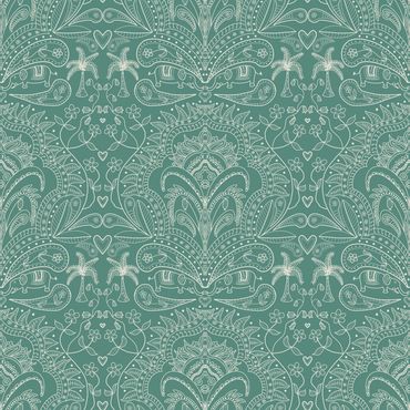 Surface pattern design, Elefun, pattern, elephant, sustainable, licensing, flora, fauna, leaves,