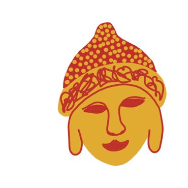 Surface pattern design, joyful, pattern, elephant, sustainable, licensing, flora, fauna, Buddha,