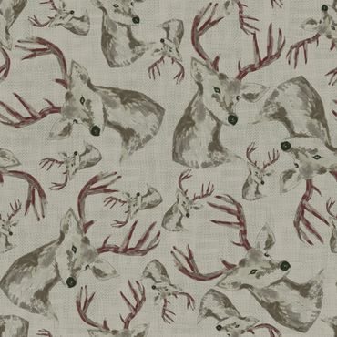 Surface pattern design, highland retreat, pattern, stag, sustainable, licensing, flora, fauna, deer,