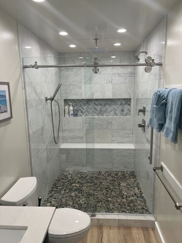 Shower in full condo remodel - Kihei