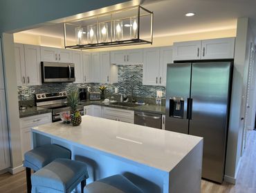 Kitchen at full condo remodel - Kihei