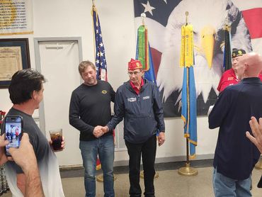 Recognition for representing Post 183 to the hurricane victims in North Carolina.