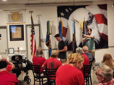 Comedian at Comedy Night.