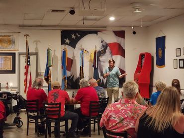 Comedian at Comedy Night.