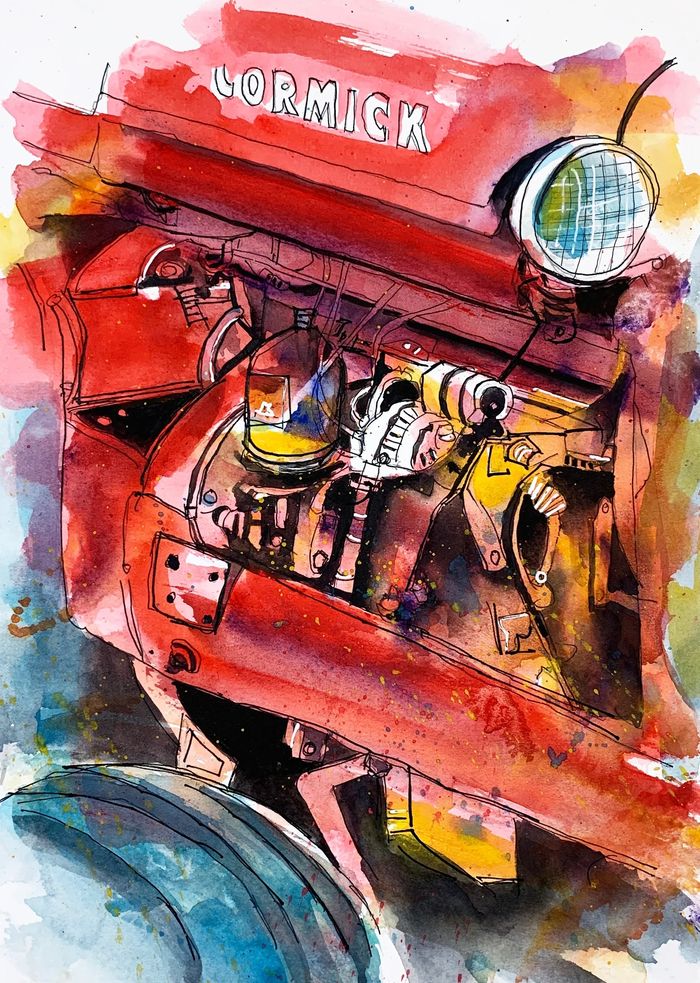 Engine of International McCormick Tractor CIRC: 1939-1955