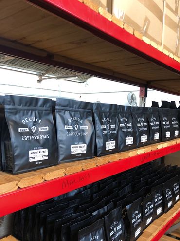 House blend coffee beans at roasters