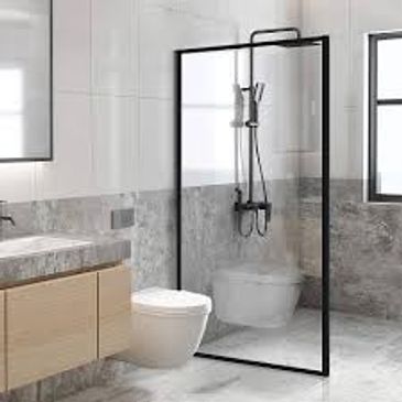 Hygienic: Glass is non-porous and easier to deep-clean than traditional shower curtains
