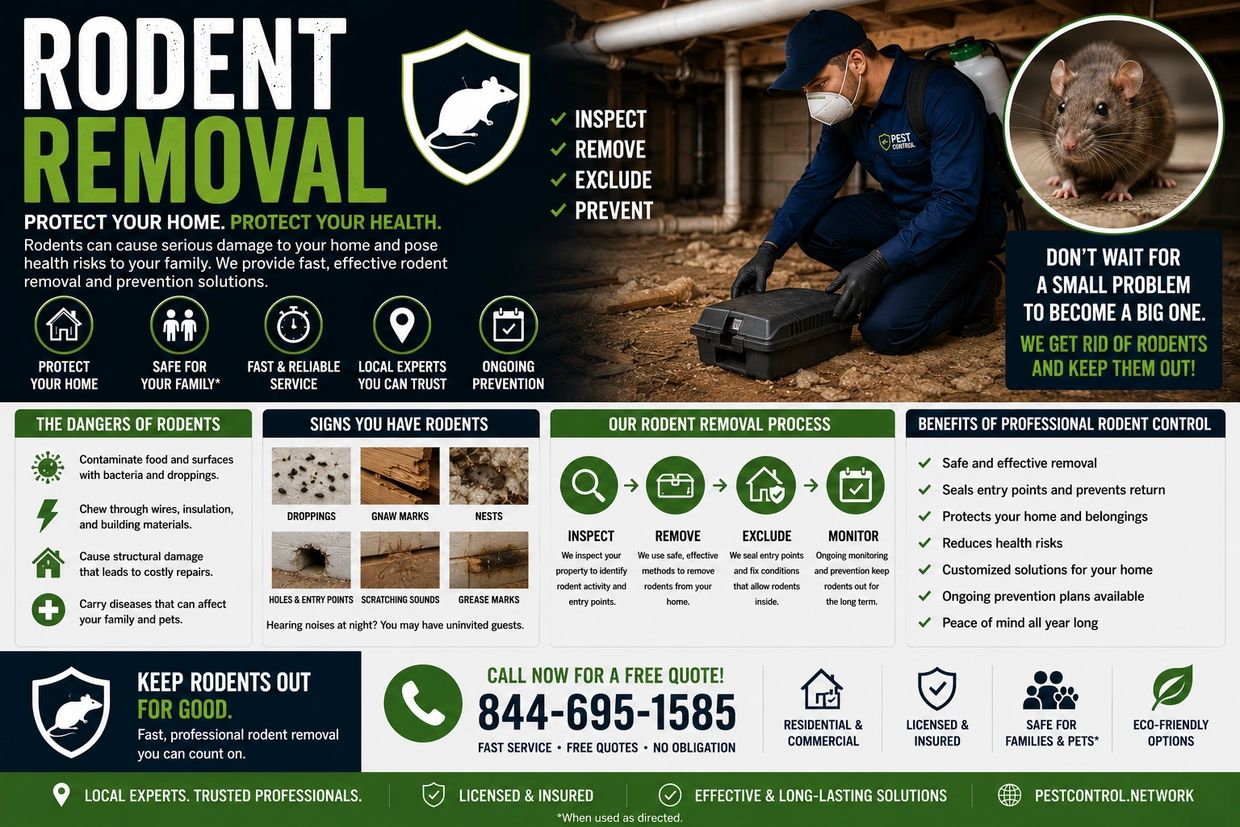 Rodent Removal. Pest Control Rodent Removal