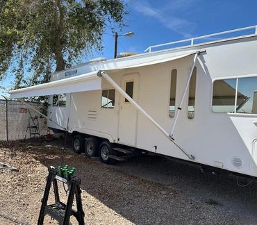 rv awning fabric replacement in san diego, escondido
