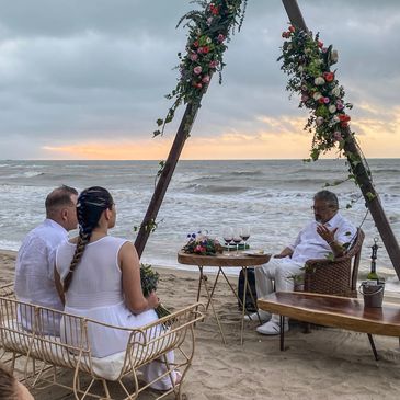 Boda exclusiva frente a la playa
