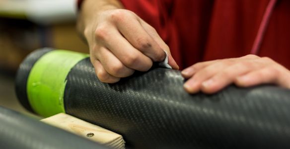 prepping carbon fiber column