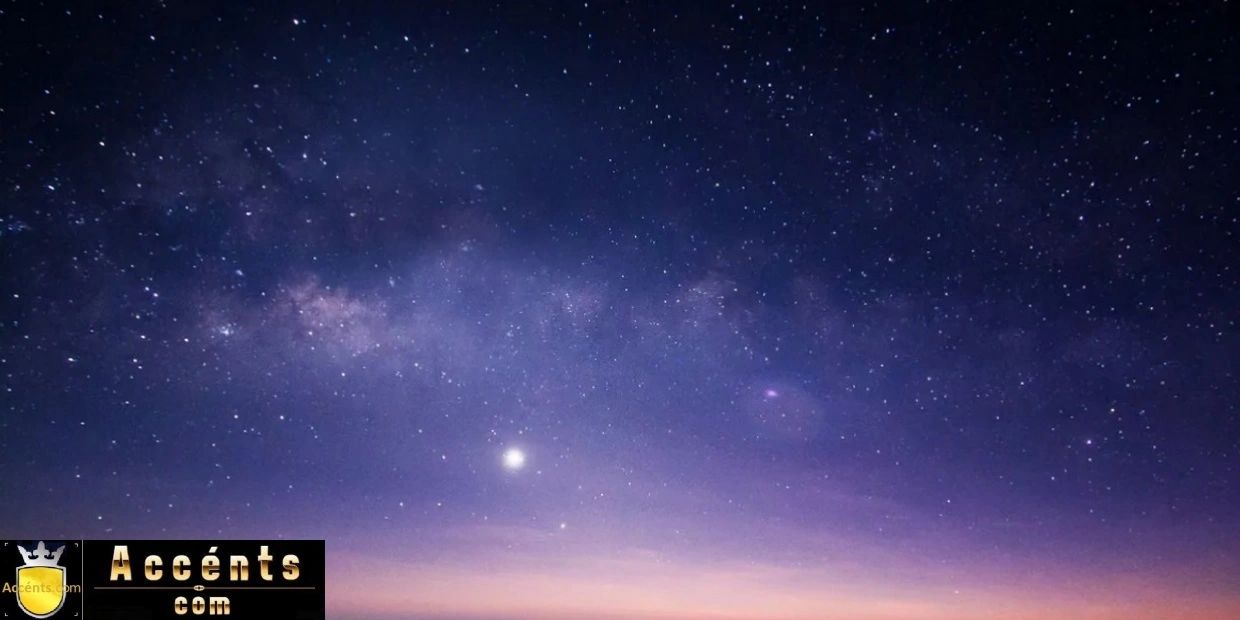 Starry night sky with a visible Milky Way.