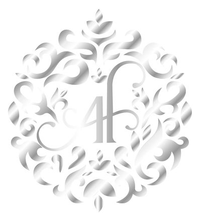 Elegant silver floral emblem with the number 41 at the center.