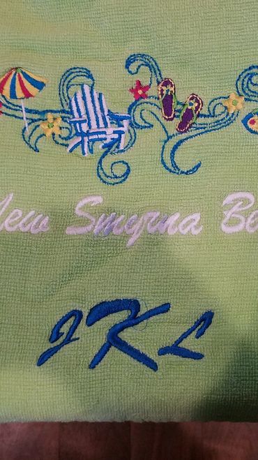 Embroidered Beach Towel 