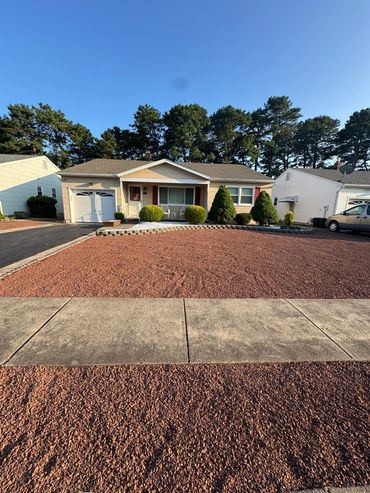 Trimming,Gravel, Retaining garden wall install