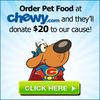 Chewy.com will donate to us for your first purchase on their site.  