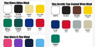 Standard banner colour for cut vinyl or prints.